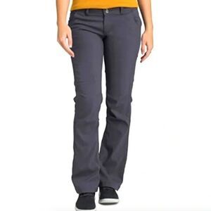 Prana Women's Size 12 Halle Pant Convertible Roll Up Gray Hiking Outdoor